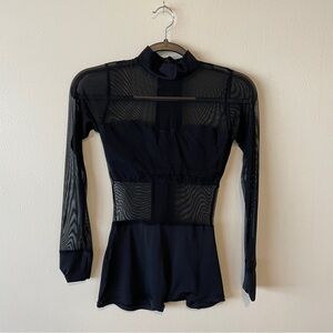 Chic Black Mesh Bodysuit